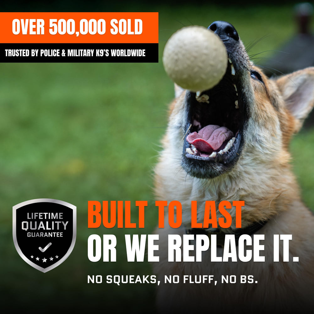 Monster K9 Indestructible Ball orange close-up rubber texture for durability