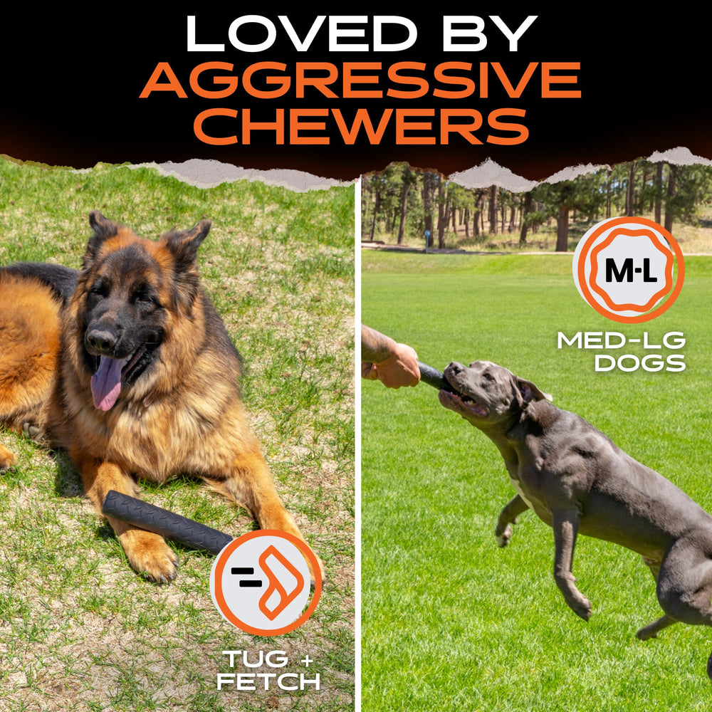 Monster K9 Indestructible Stick Toy with USA-made label signals premium American craftsmanship.
