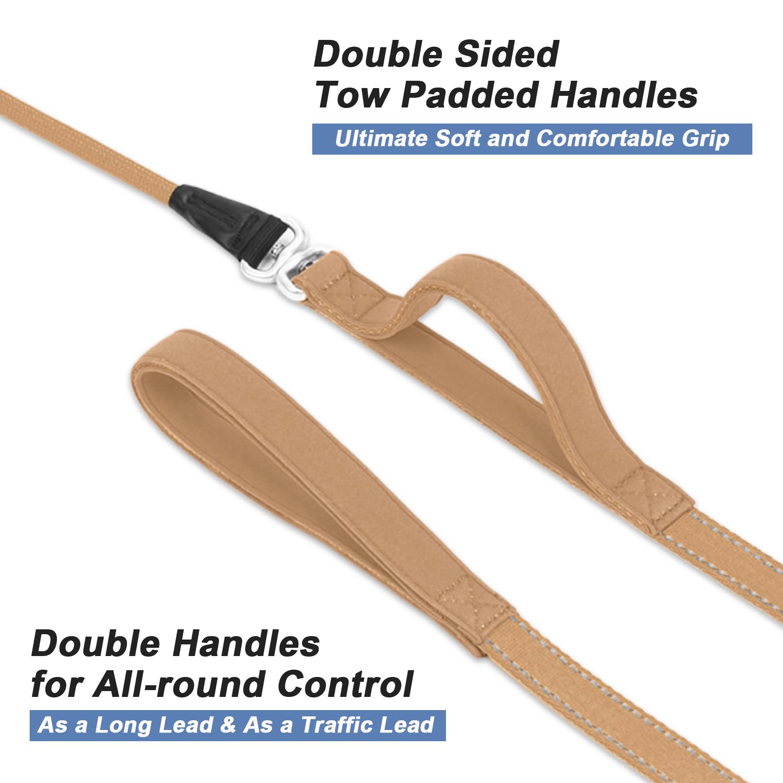 Monstoyo Slip Lead 360 swivel anti-tangle design reduces tangling during runs
