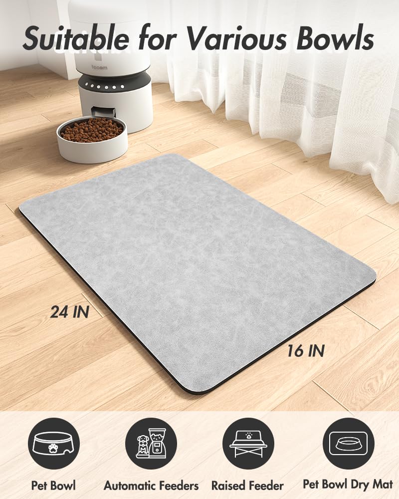 MontVoo mat provides room for two bowls and water.