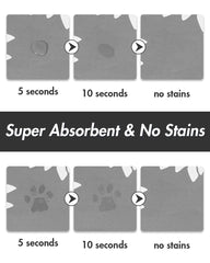 MontVoo absorbent mat soaks spills quickly, reducing mess during meals.