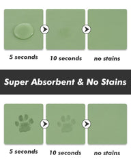 MontVoo dog food mat with anti-slip backing prevents spills and slips.