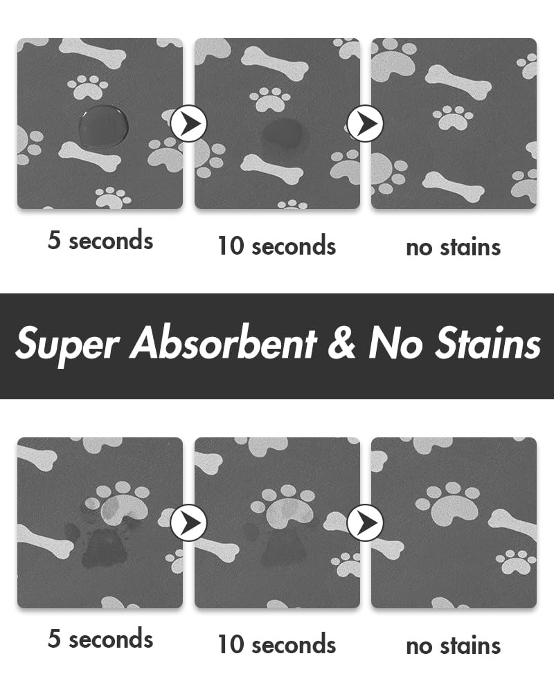 MontVoo pet feeding mat with anti-slip rubber backing for secure feeding