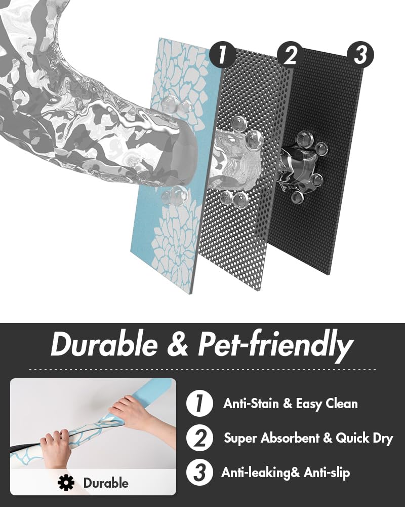 MontVoo dog cat use mat suitable for feeding and water needs.