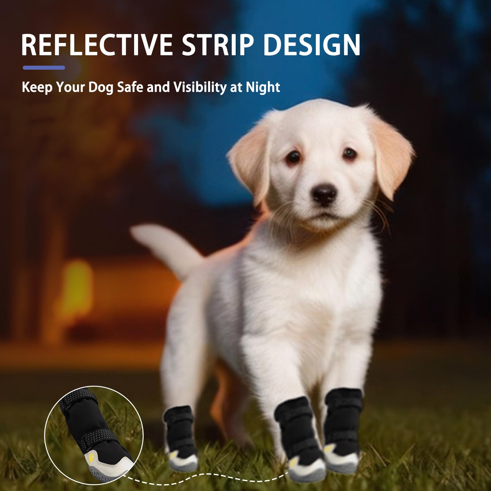 MOOB dog shoes indoor-outdoor-use is versatile for home and yard adventures.