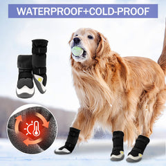MOOB dog shoes paw-protectors shield paws from sharp debris outdoors.
