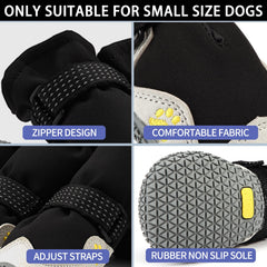 MOOB dog shoes soft-fabric offers flexible comfort for indoor and outdoor wear.