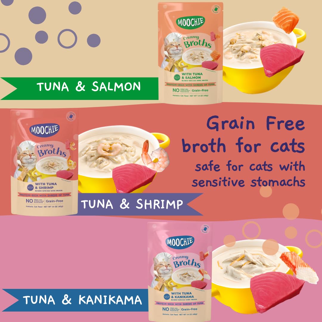 MOOCHIE kanikama pouch in creamy broth supports hydration and flavor.