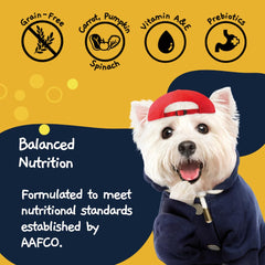 MOOCHIE real ingredients close-up featuring spinach and prebiotics for gut health.