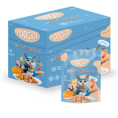 MOOCHIE wet cat food with weight-control bowl serving for adult cats
