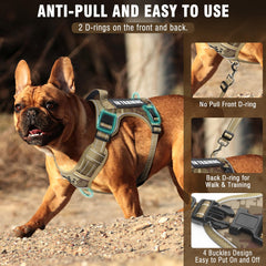 MOOGROU 2-in-1 leash with rotating clip for car trips and leash use