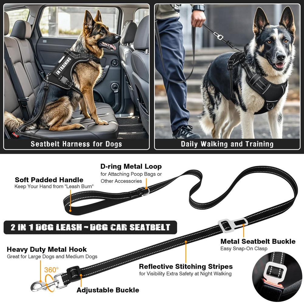 MOOGROU harness reflective strips visible for safer night walking