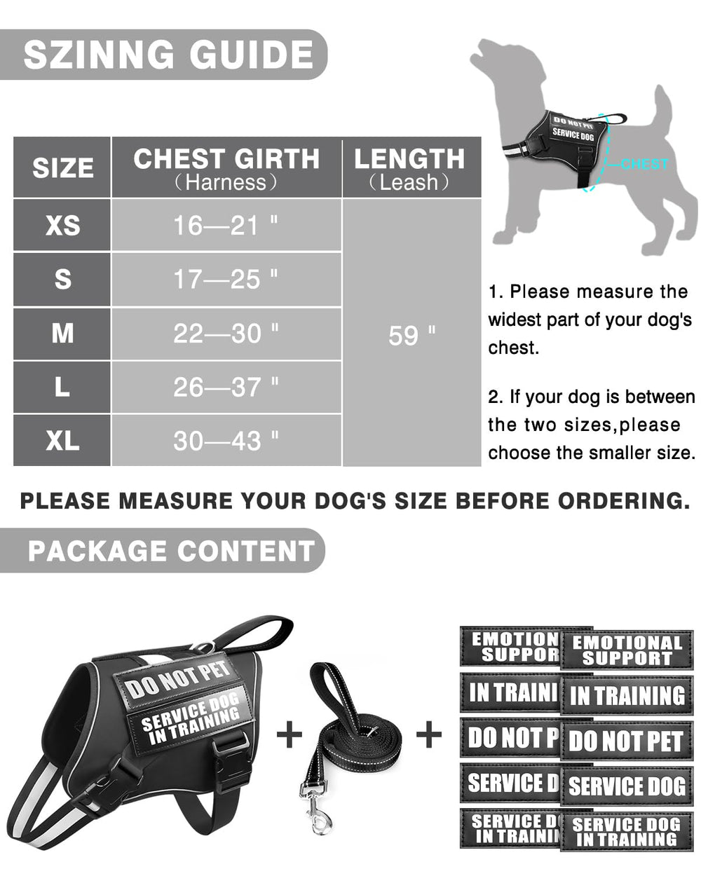 MOOGROU size adjustment guide helps achieve a secure comfy fit