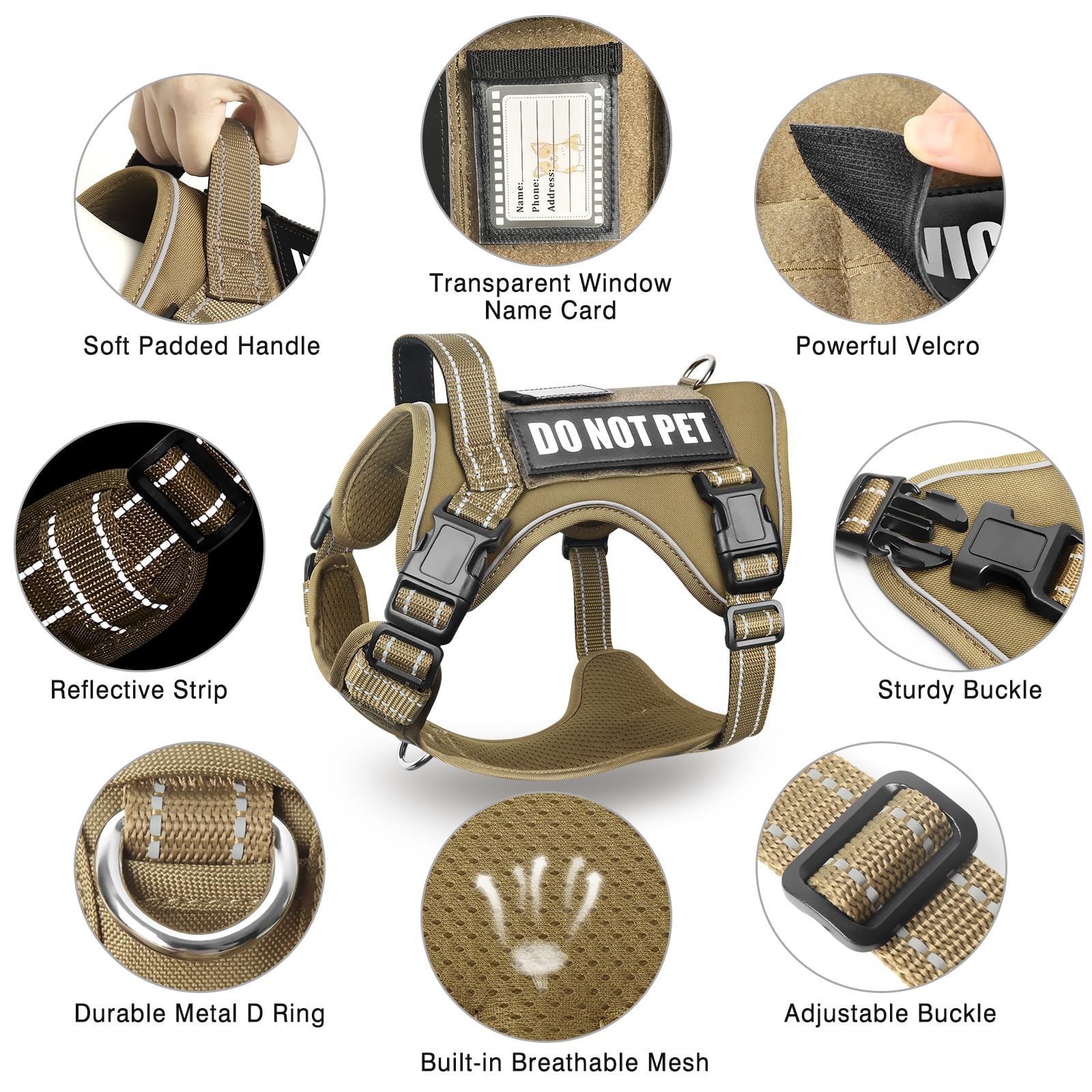 MOOGROU adjustable neck and chest straps ensure a comfortable fit for large breeds