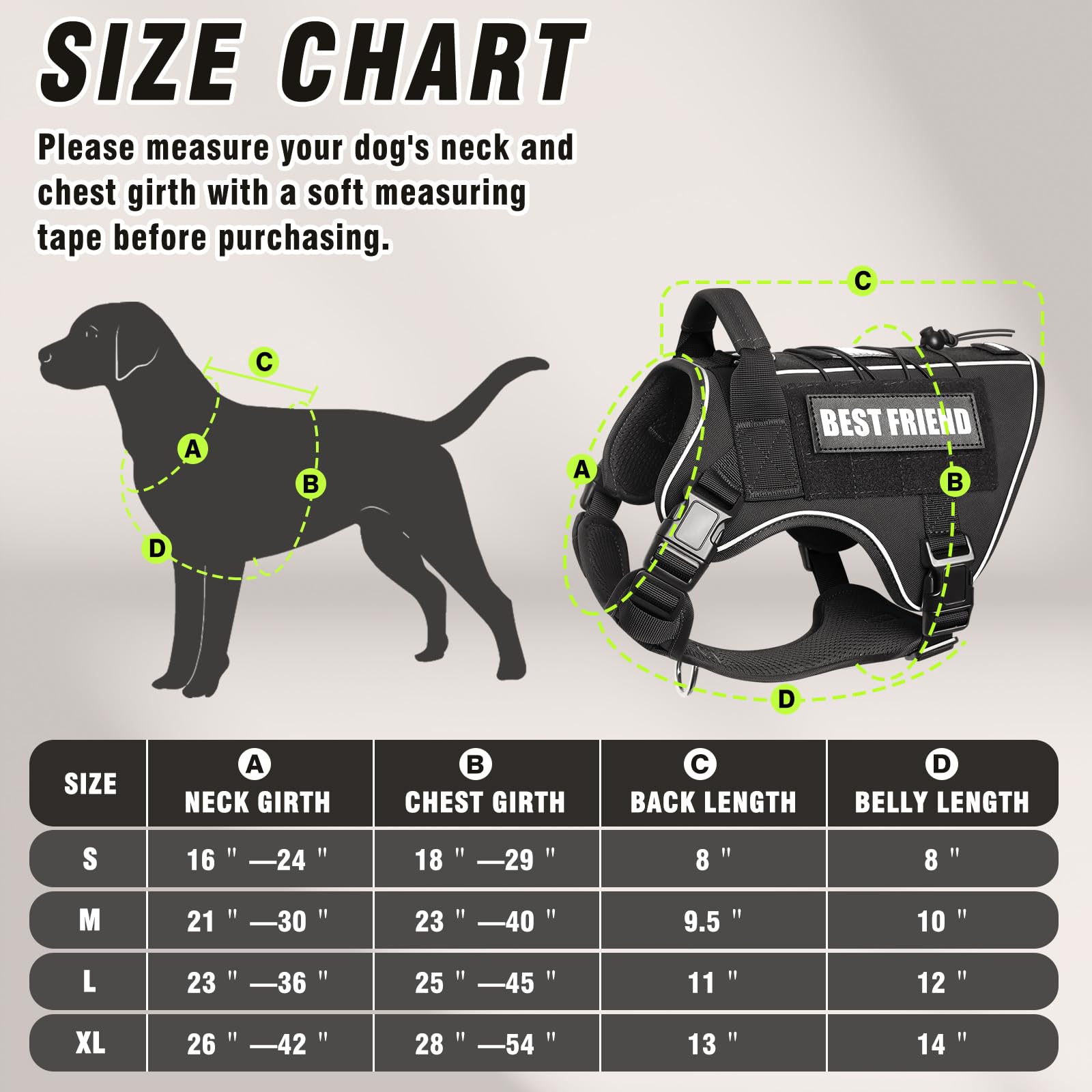 MOOGROU harness reflective strip increases visibility during evening walks