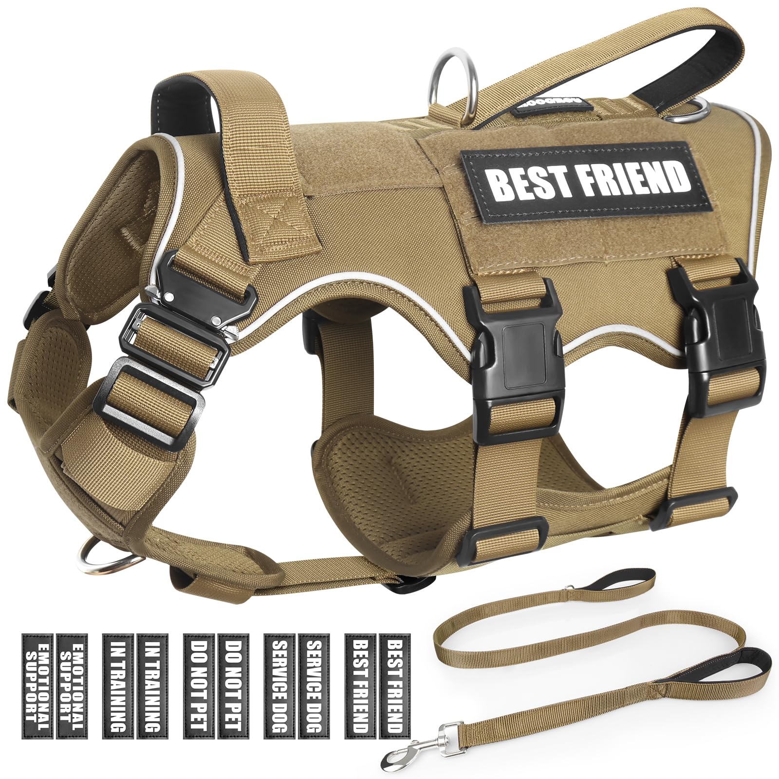 MOOGROU tactical vest back patch panel for easy customization during training