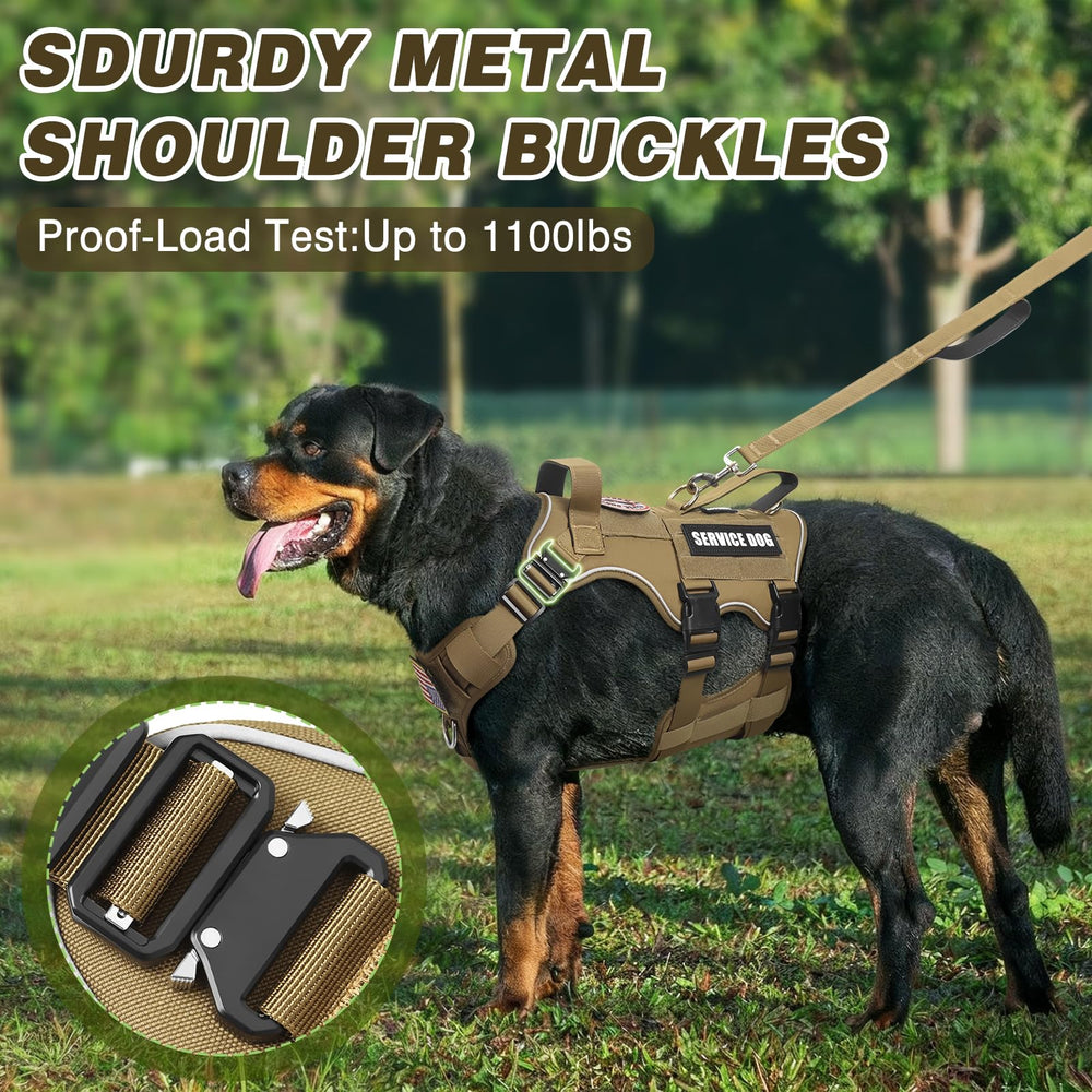 MOOGROU tactical vest clip-leash area supports versatile leash setups