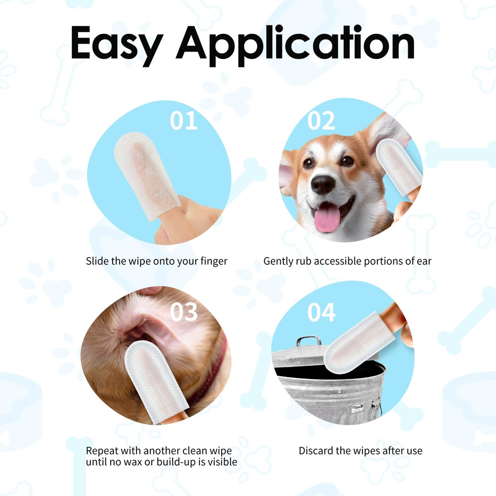 Mooncat Ear Wipes dog-friendly-use demonstrates versatility for mixed-pet households.