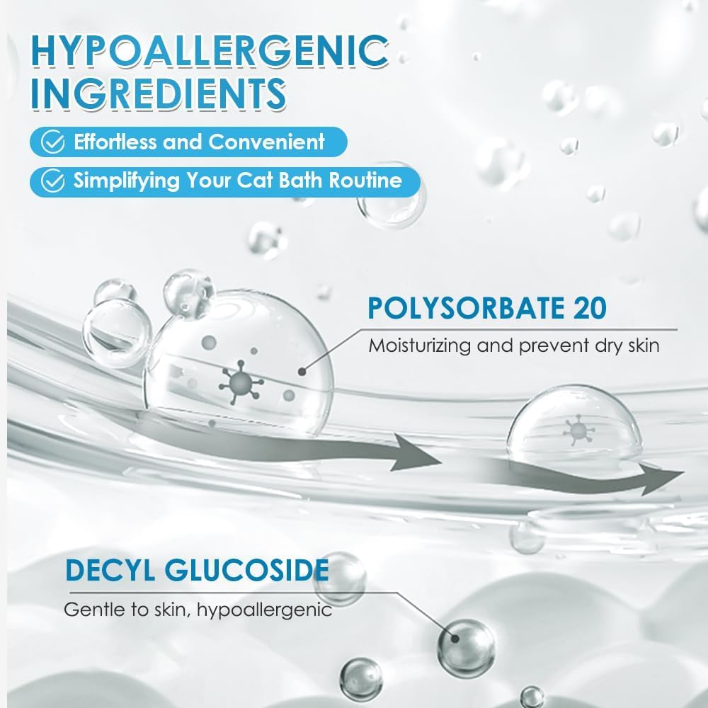 Mooncat Kitten bath time scene emphasizing safety and softness