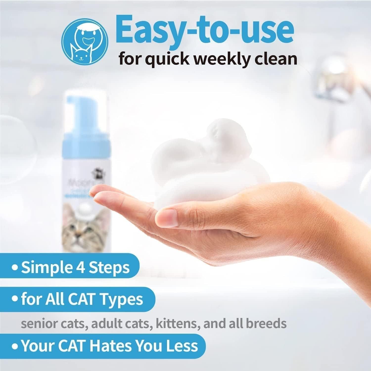 Mooncat non-toxic ingredients highlight safe, vet-approved cleansing