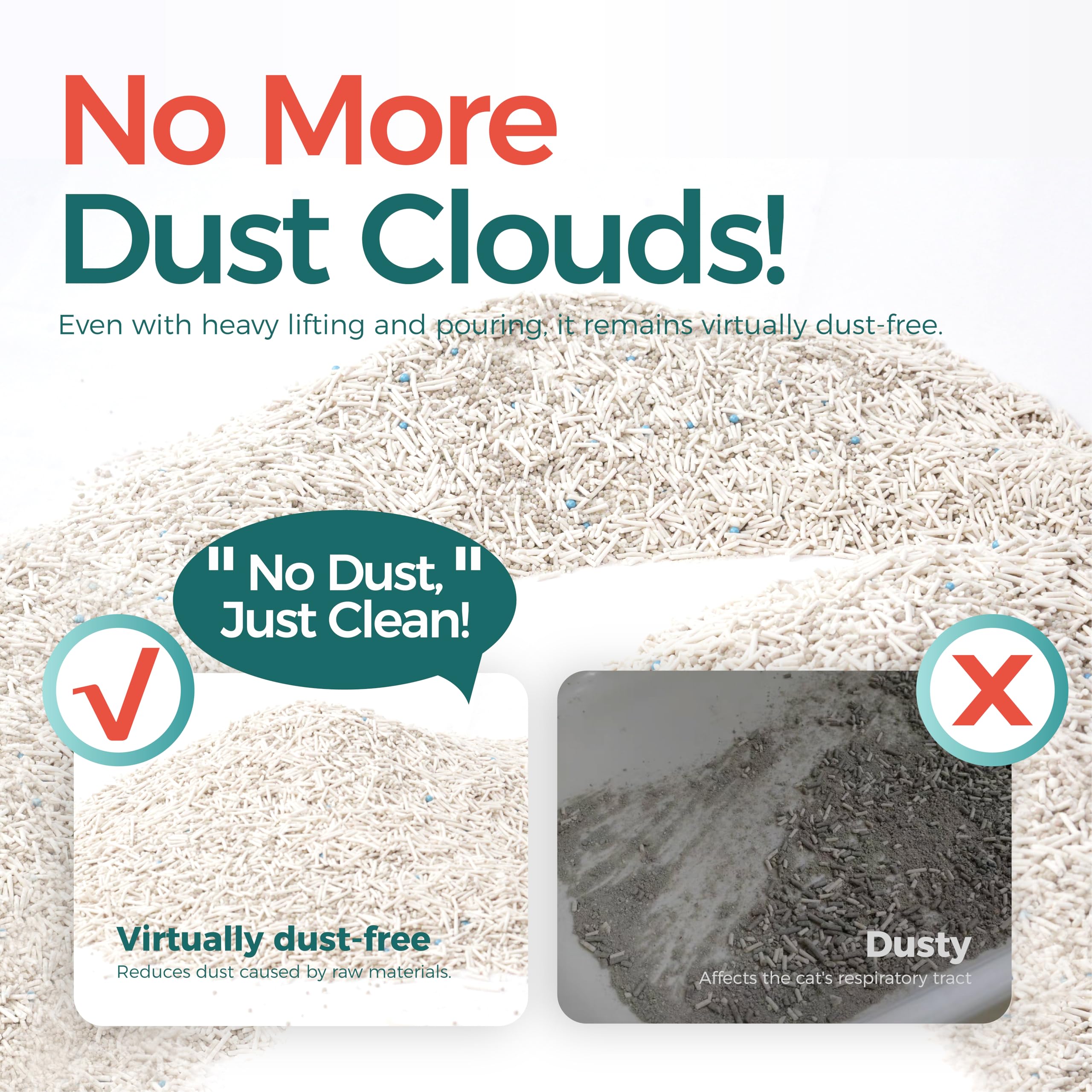 MoonForest Tofu Cat Litter fine granules feel paw-friendly and natural.