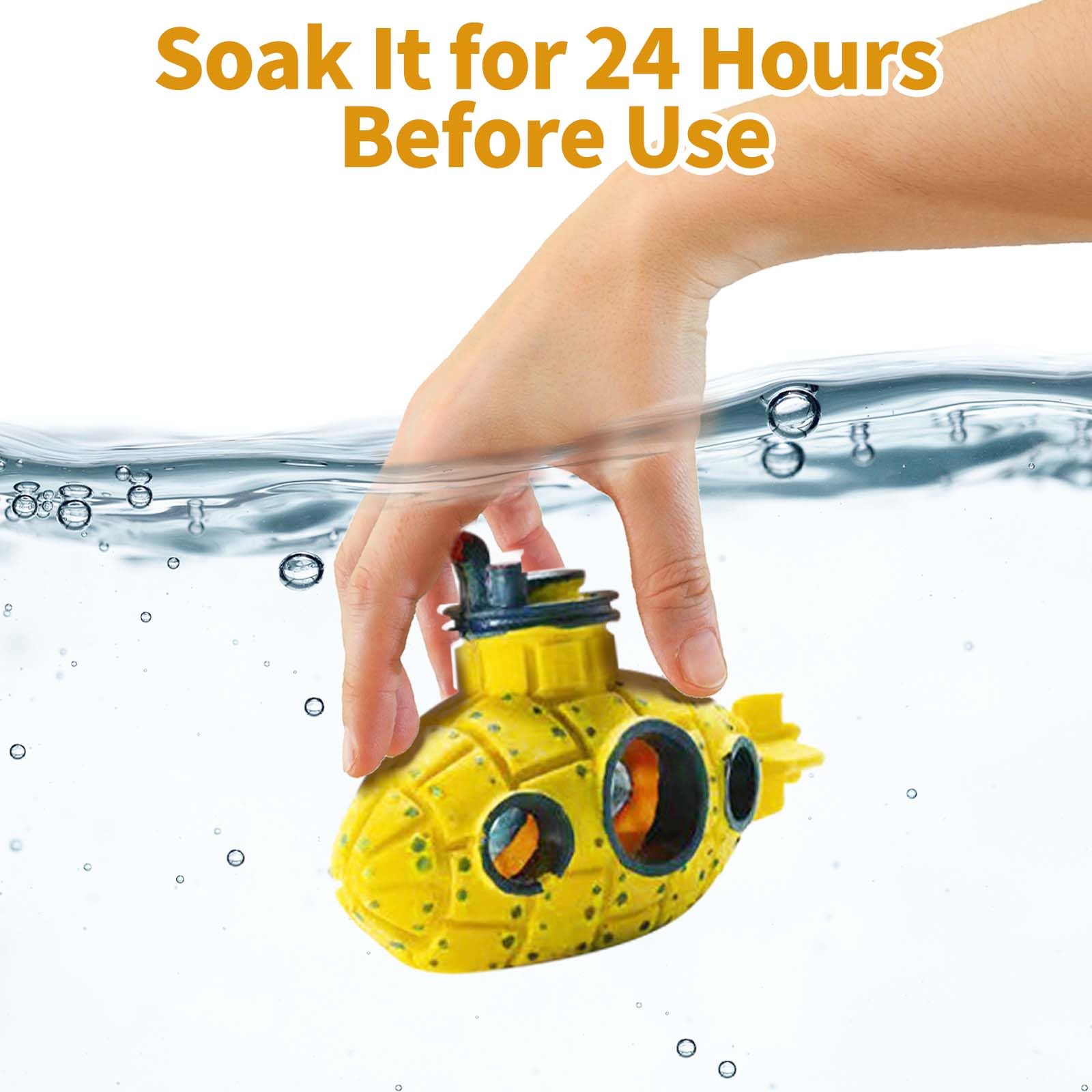 Moonorange air bubble stone releases micro bubbles to circulate water.