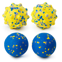 Moonorange dog tennis ball yellow-point front view for durable chew and fetch.