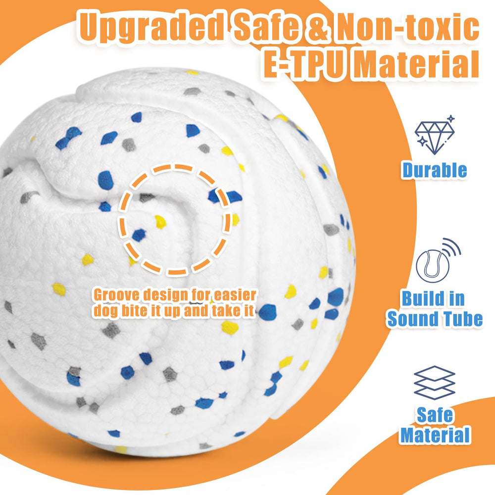 Moonorange large dog ball bright colors improve visibility during day or night play