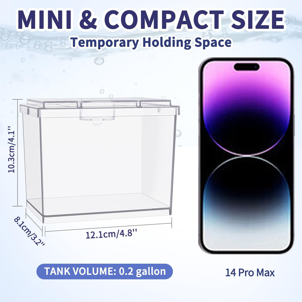 Moonorange mini betta tank stackable design saves space and display