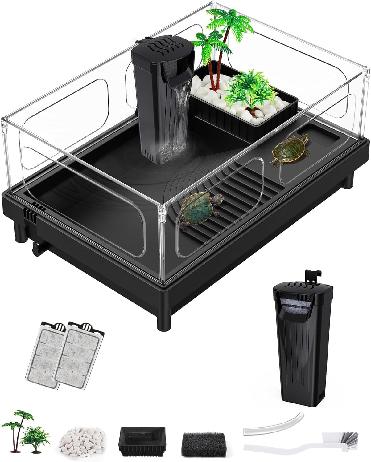 MoonOrange small turtle tank assembly kit for quick startup and all-in-one convenience.