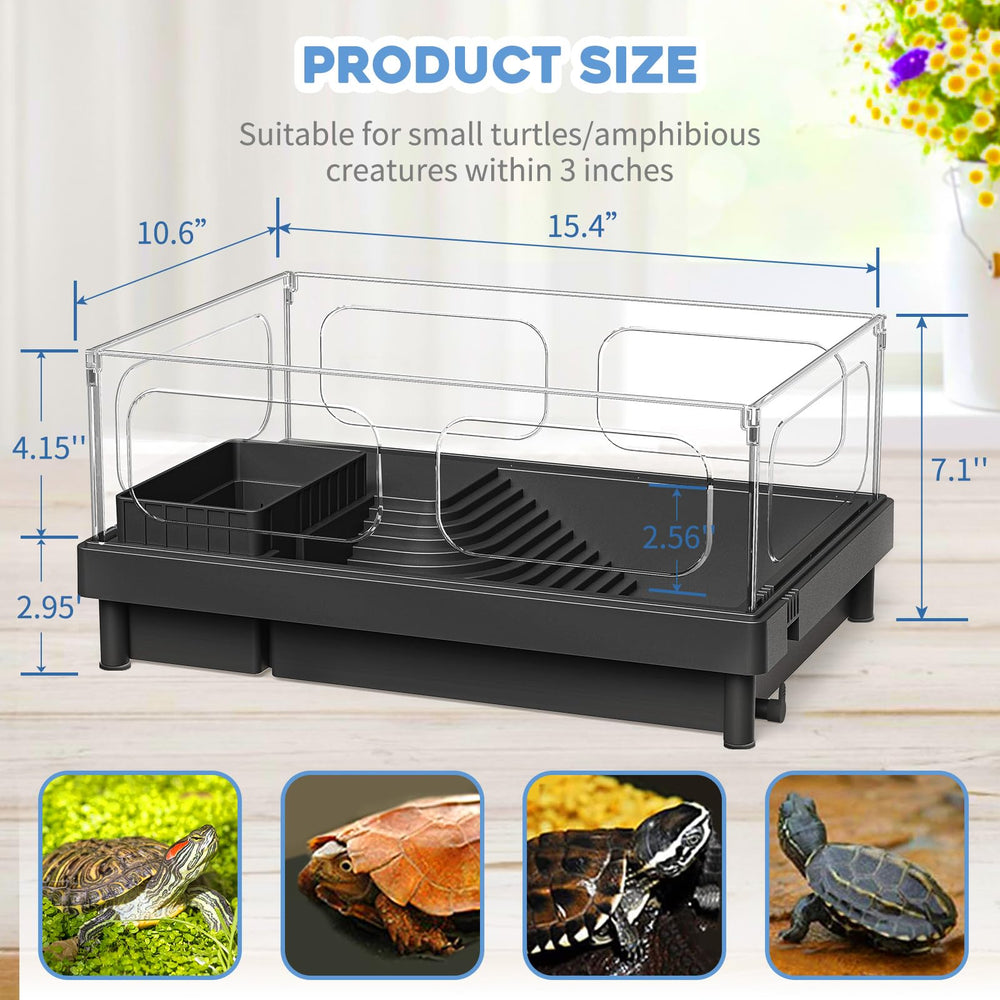 MoonOrange small turtle tank kit water filter image, helps keep water clean for happy pets.