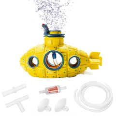 Moonorange submarine ornament adds vivid underwater scenery to your tank.