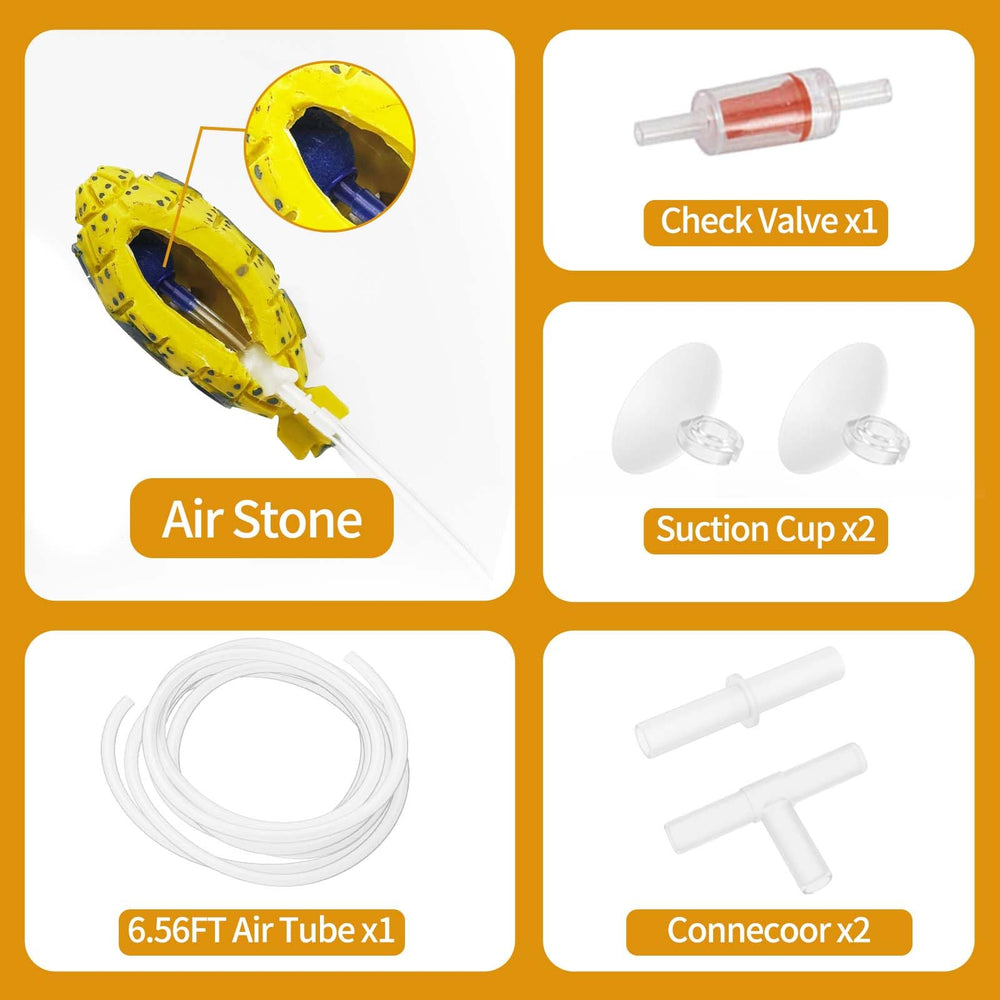 Moonorange suction cups securely hold the submarine decoration in place.