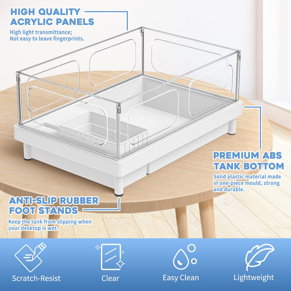 MoonOrange turtle tank kit light demonstrates basking lamp setup for daily warmth.
