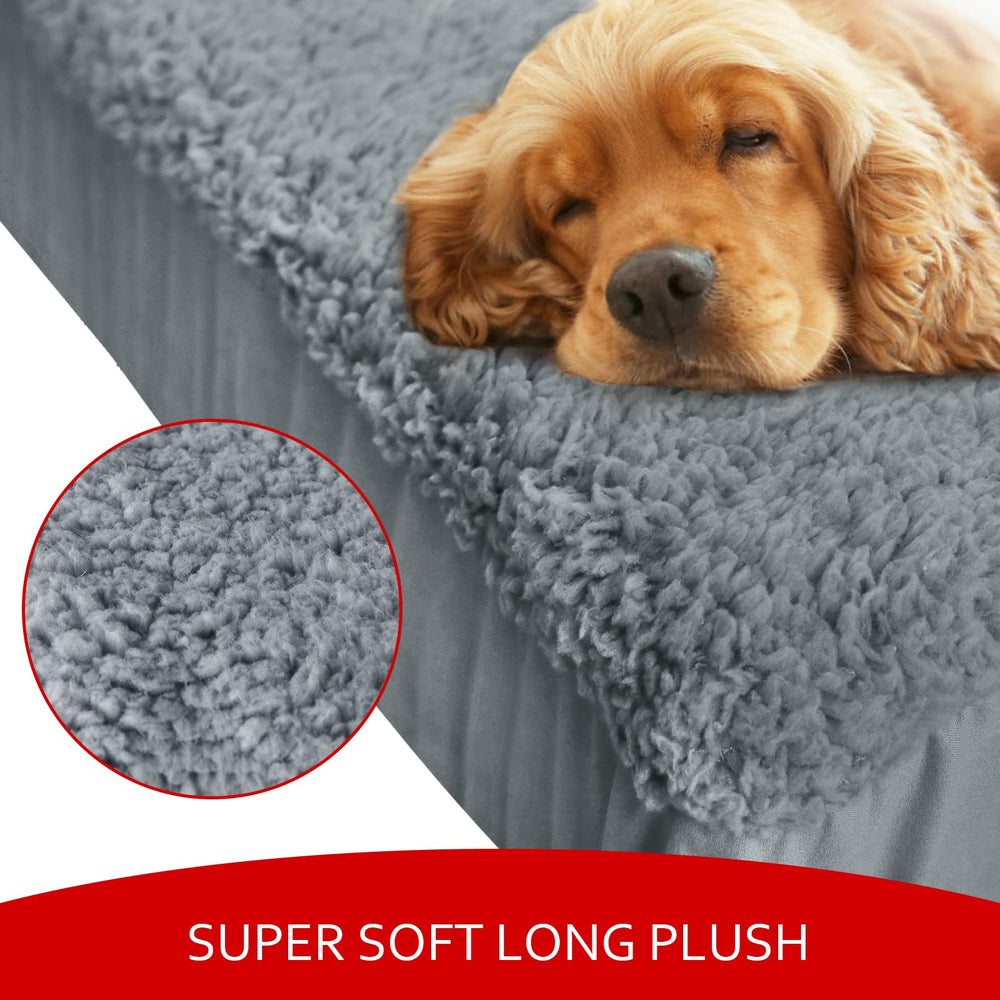 Moonsea dog bed cover 3-layer design for plush softness and protection.