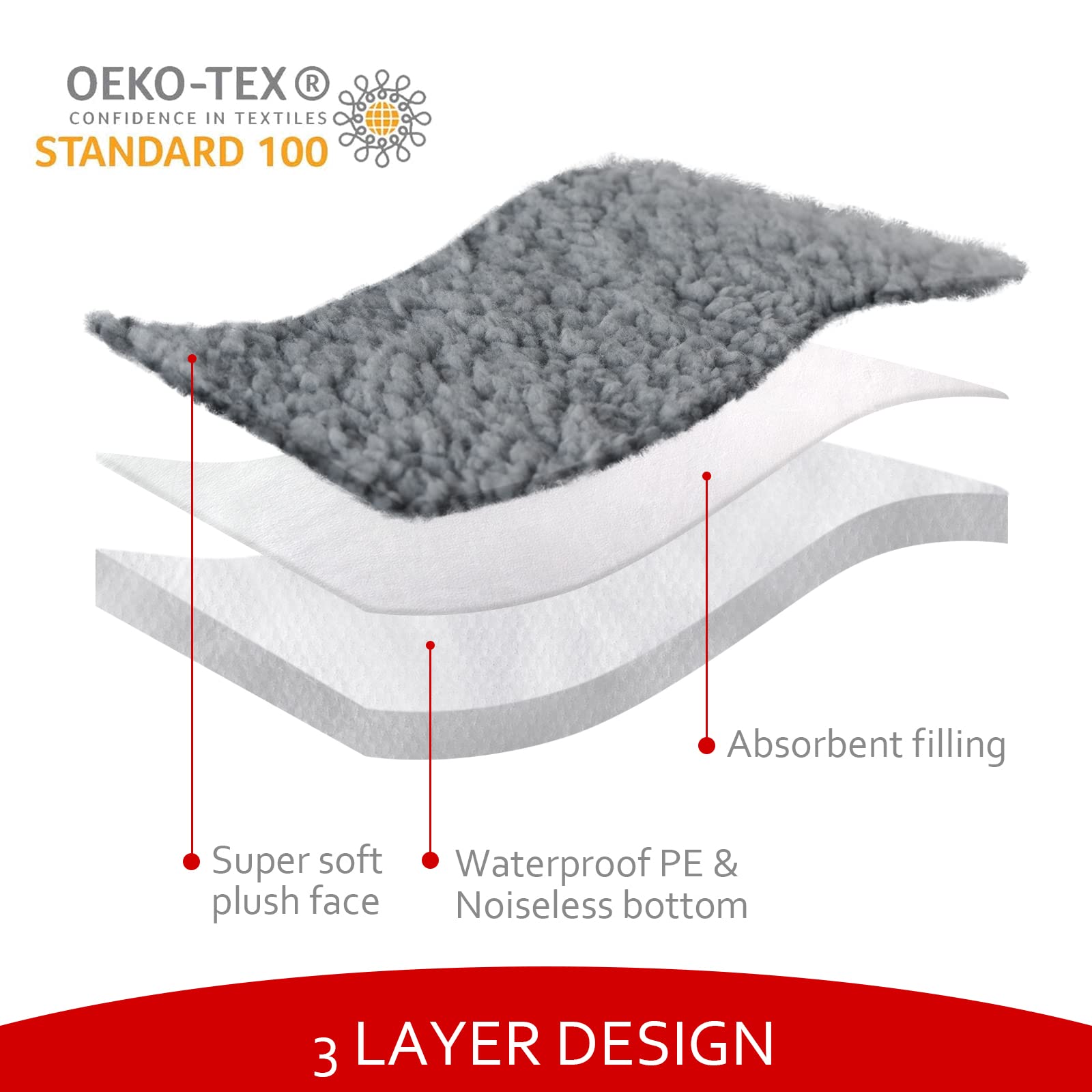 Moonsea dog bed cover features elastic-fit for snug standard bed.