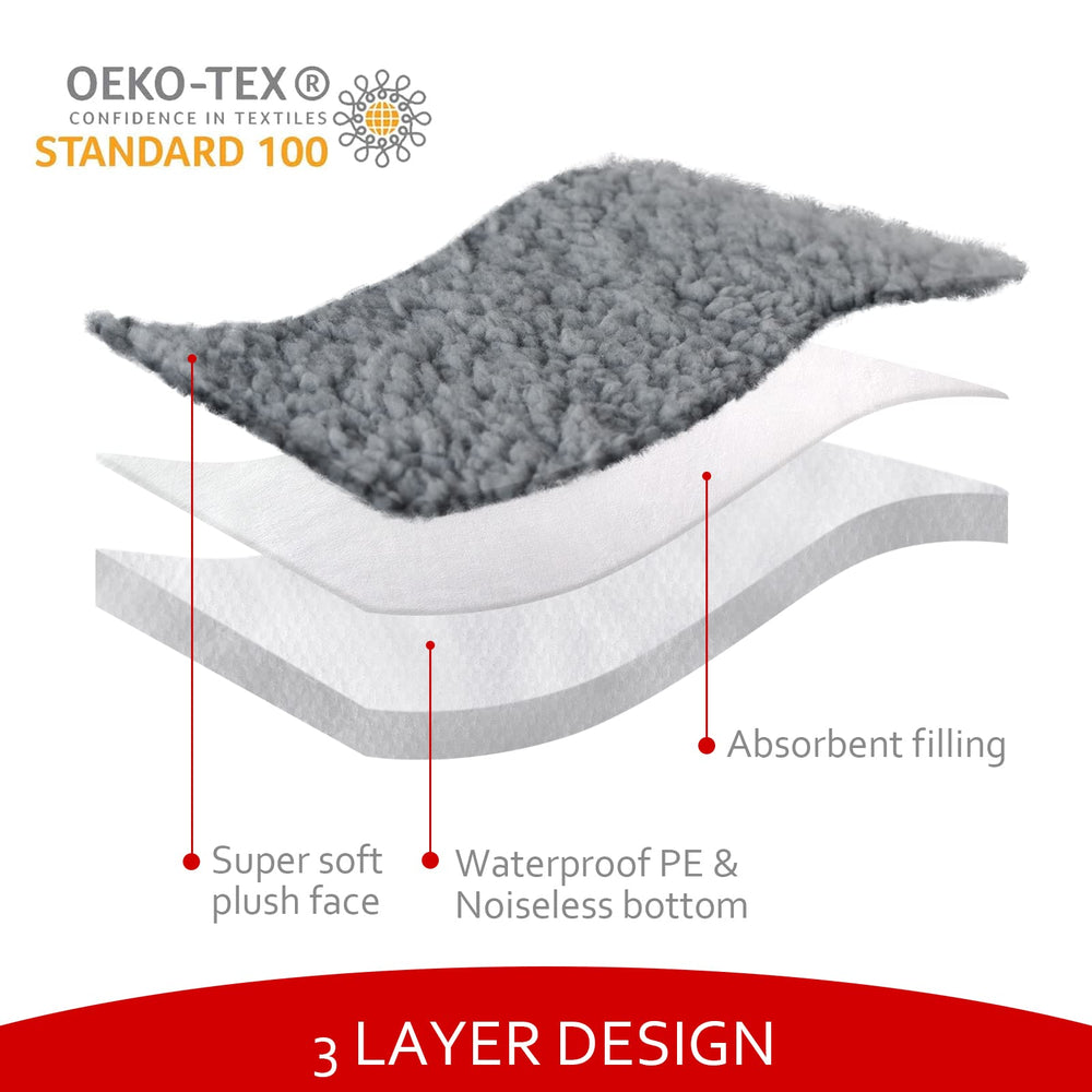 Moonsea dog bed cover features elastic-fit for snug standard bed.