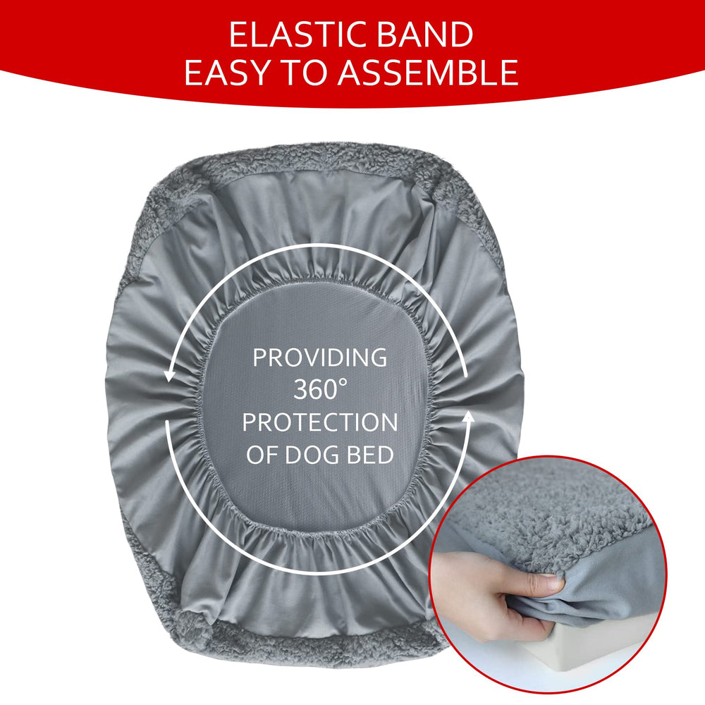Moonsea dog bed cover is machine washable for easy cleaning.