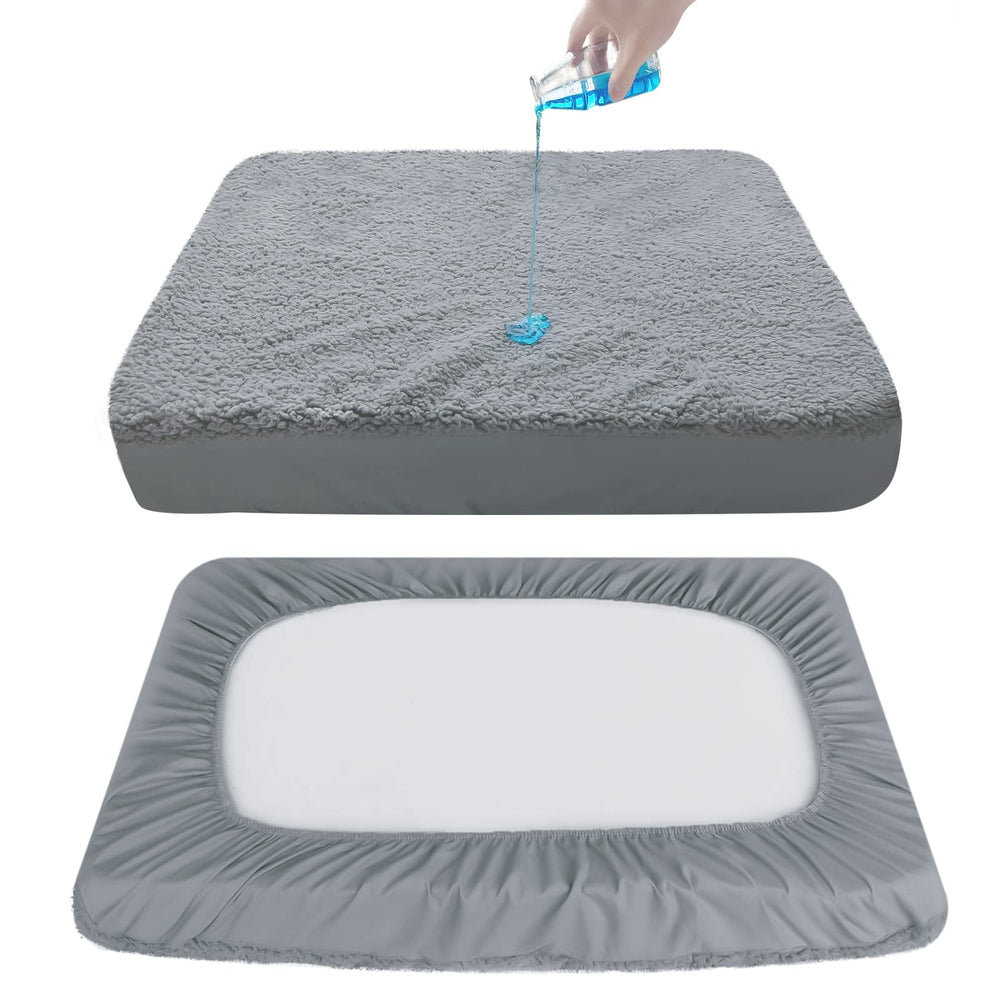 Moonsea dog bed cover waterproof backing to prevent leaks.