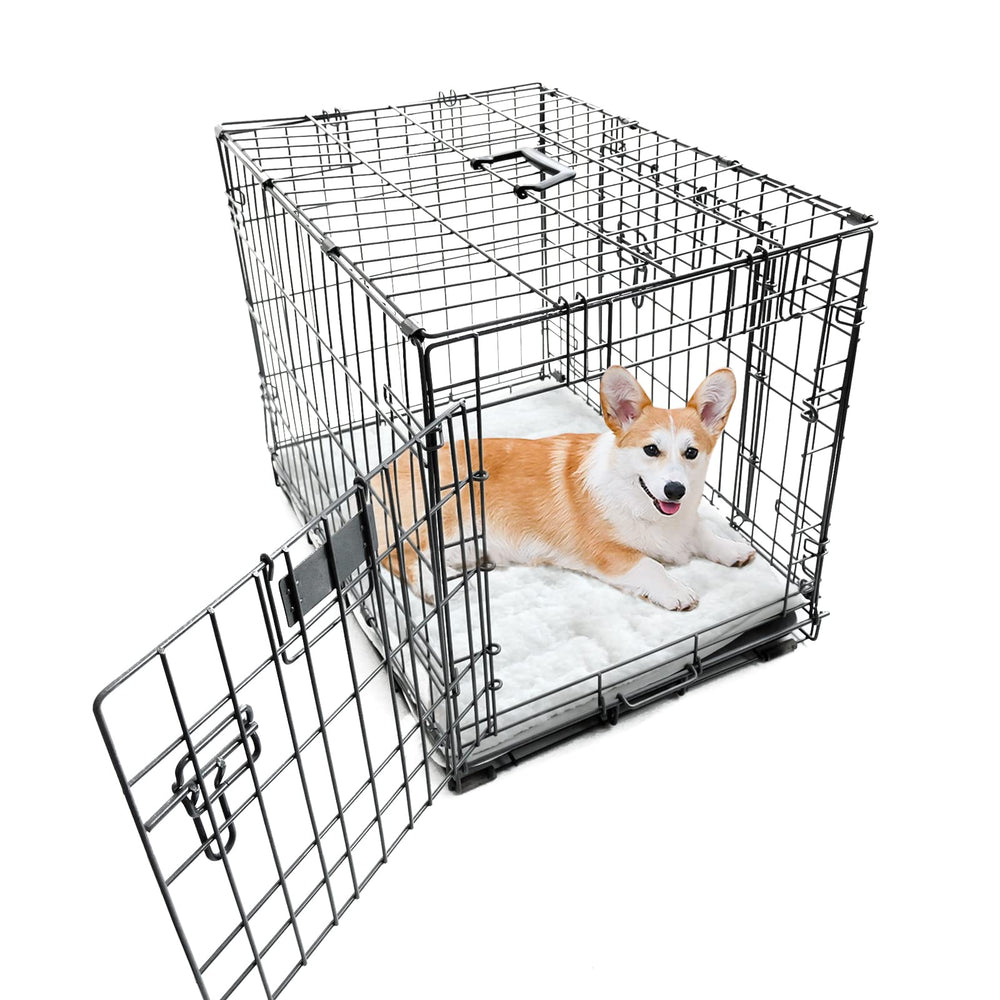 Moonsea Dog Bed Crate Mat machine-washable label highlights easy cleanup
