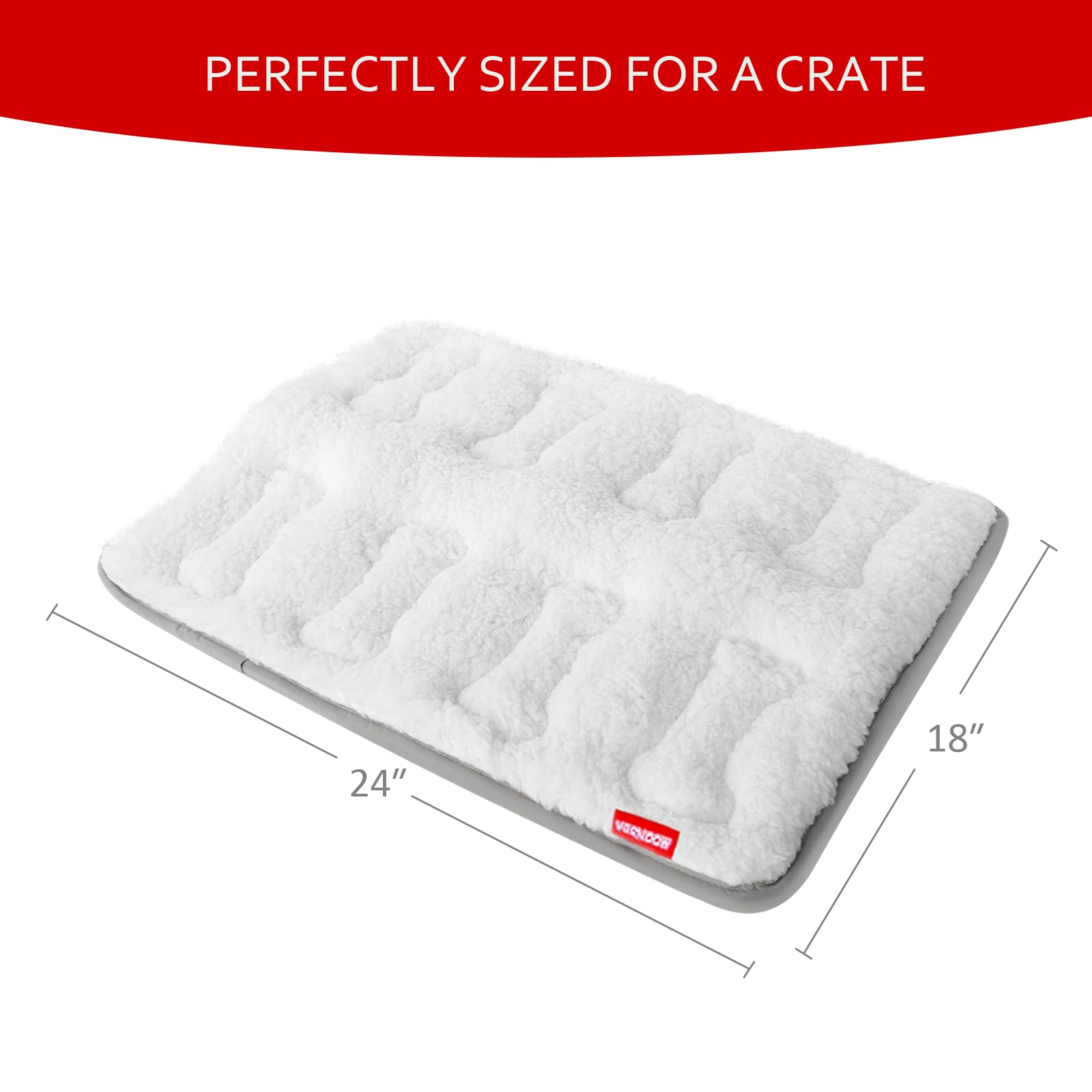 Moonsea dog crate mat breathable middle layer supports comfortable rest and temperature balance