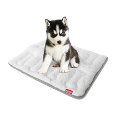 Moonsea dog crate mat soft plush top offers cozy crate naps with easy-care plush