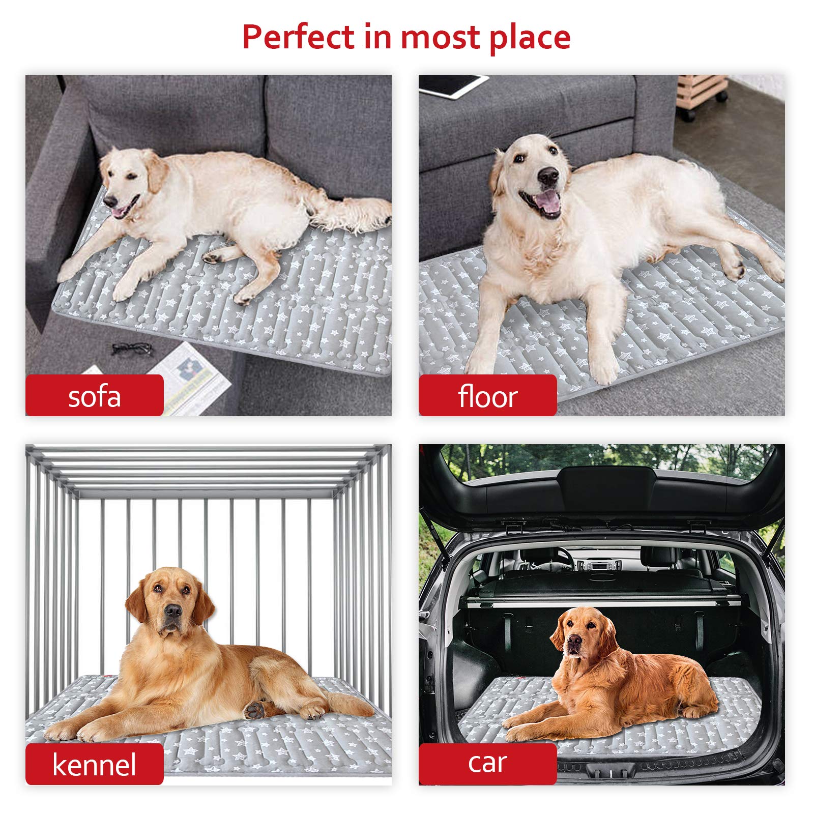 Moonsea crate pad protects furniture and car interiors from dirt and fur.