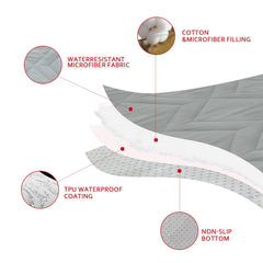 Moonsea scratching protection dog cat cover helps guard furniture against claws.