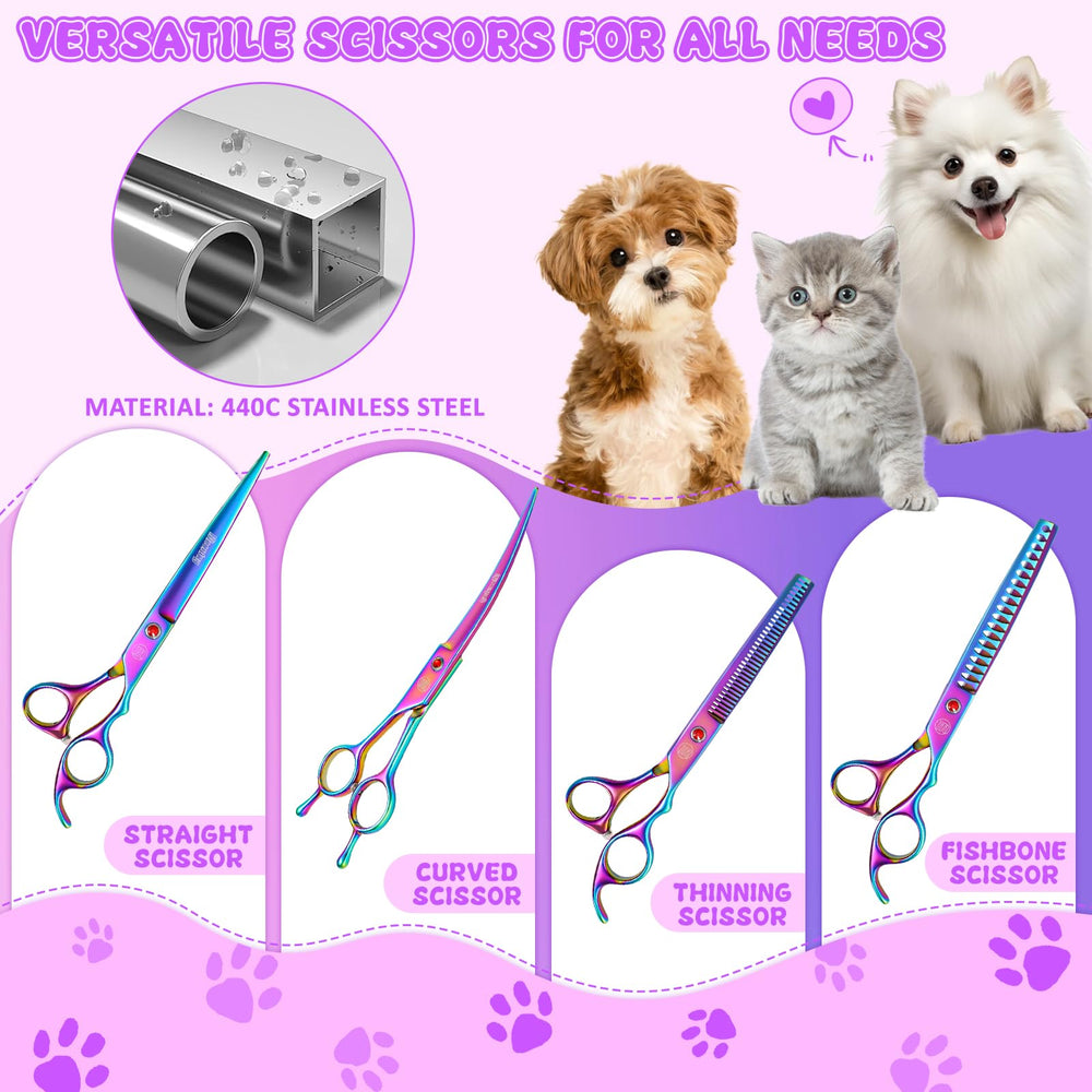 Moontay chunkers scissors for thinning dense coats with gentle snips