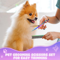 Moontay thinning scissors for thinning thick fur with smooth cuts