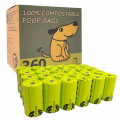 Moonygreen compostable dog poop bag roll closeup demonstrates eco-friendly disposal and compostability