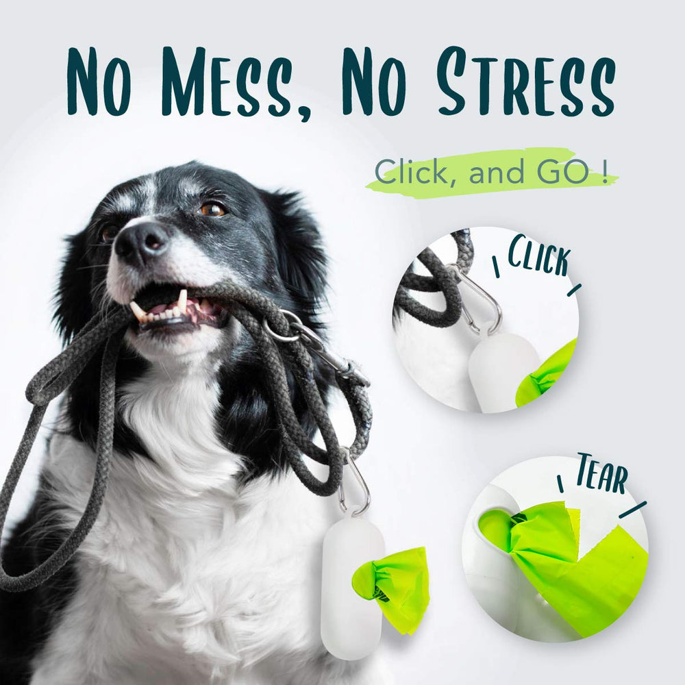 Moonygreen unscented bags minimize odors while disposing after walks.