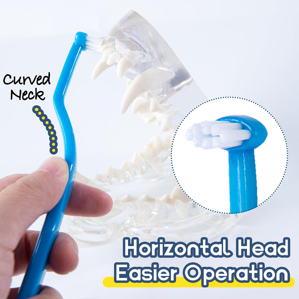 MoonyMars mini tuft head brush for detailed cleaning between teeth
