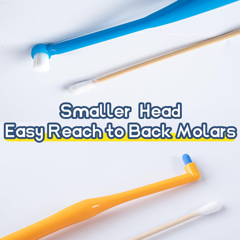 MoonyMars ergonomic handle on pet toothbrush for comfortable grooming